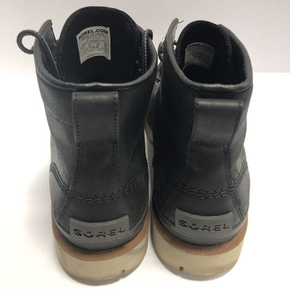 Sorel Men’s Caribou Moc Black Waterproof Boots, Size 11 D - Picture 6 of 8